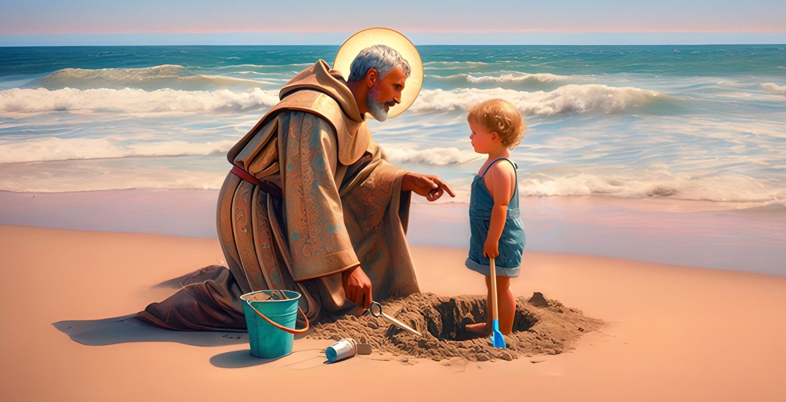 St. Augustine and the small child 2